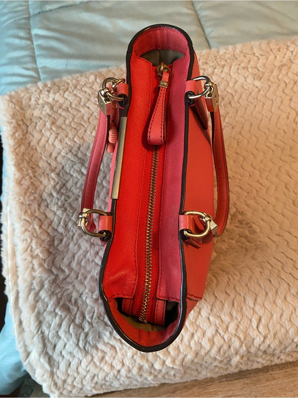 Coach Madison Saffiano leather mini North/South tote - Picture 8 of 15